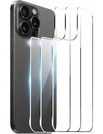 Set folie sticla iPhone 12 Pro 3 bucati SHEIN, transparent