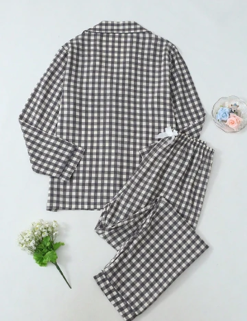 Pijama SHEIN, maro/alb