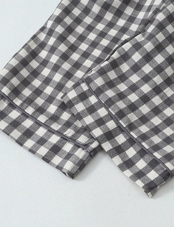 Pijama SHEIN, maro/alb