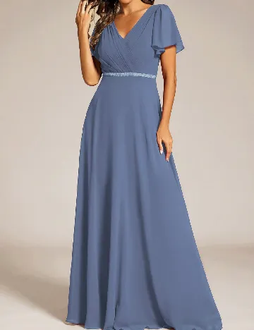 Rochie lunga Ever-Pretty, albastru