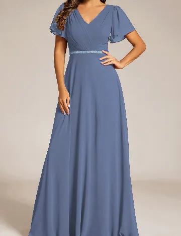 Rochie lunga Ever-Pretty, albastru