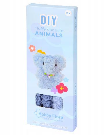 Set de croșetat DIY Hobby Flora, albastru