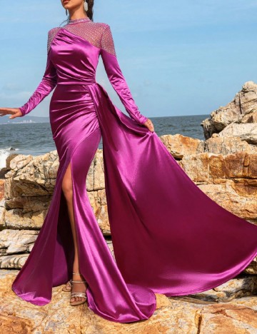 Rochie lunga Faeriesty, mov