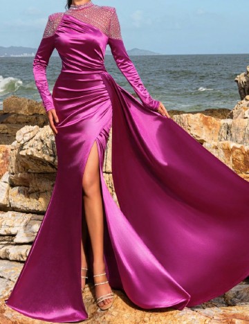 Rochie lunga Faeriesty, mov