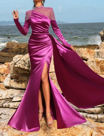 Rochie lunga Faeriesty, mov