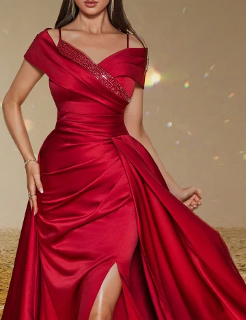 Rochie lunga Smilprince, rosu