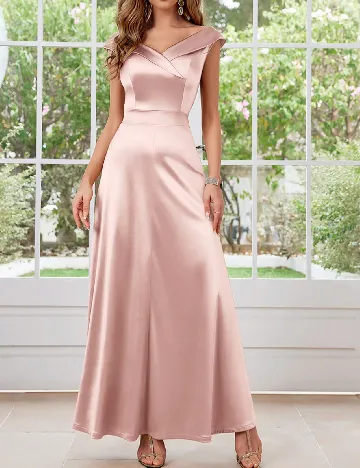 Rochie lunga MUXXN, roz