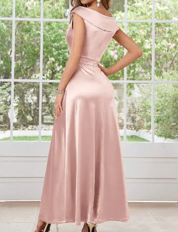 Rochie lunga MUXXN, roz