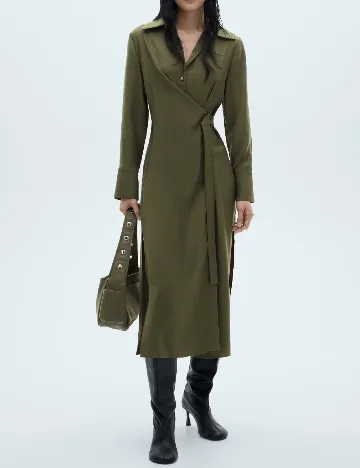 Rochie medie Mango, verde