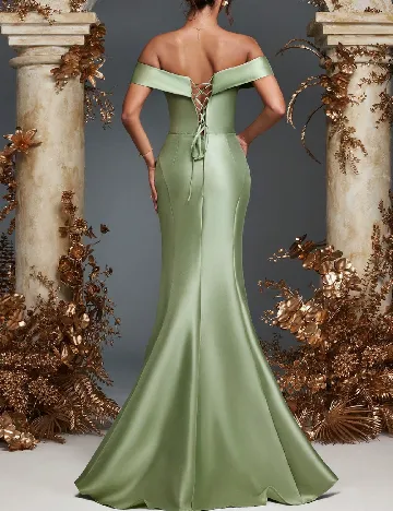 Rochie lunga SHEIN, verde deschis
