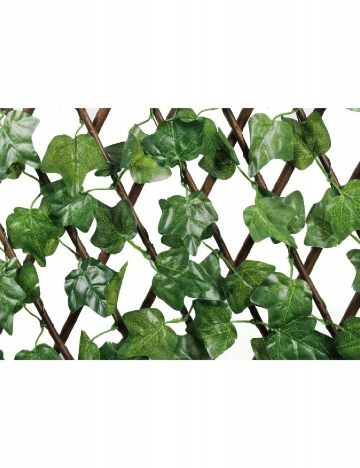 Grilaj extensibil cu frunze artificiale ACTION, verde