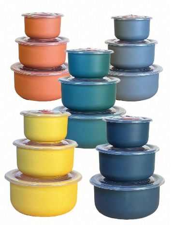 Set recipiente 3 bucati SHEIN, galben