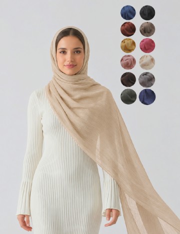 Esarfa SHEIN, crem