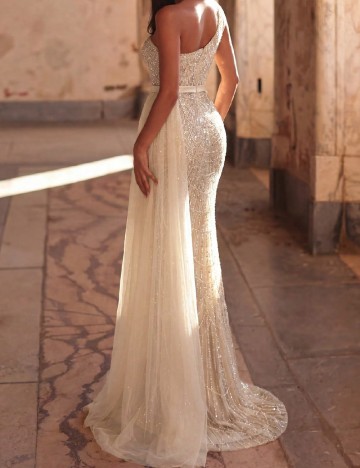Rochie lunga Faeriesty, crem