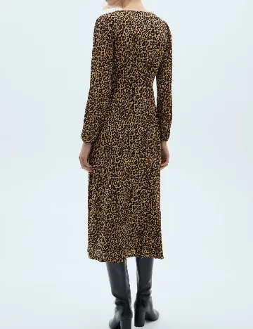 Rochie medie Mango, animal print