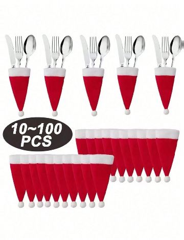 Set accesorii decorative tacamuri, 100 bucati SHEIN, rosu