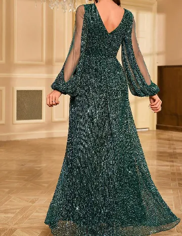 Rochie lunga UNITHORSE, verde inchis