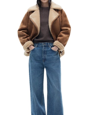 Jacheta Oversize Mango, maro