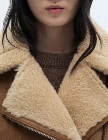 Jacheta Oversize Mango, maro