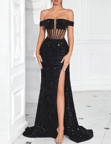 Rochie lunga ADYCE, negru