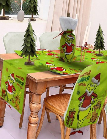 Servetel de masa decorativ SHEIN, verde
