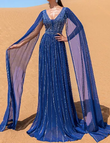 Rochie lunga Faeriesty, albastru