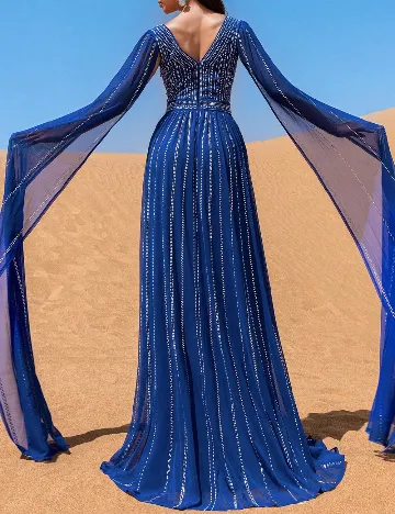 Rochie lunga Faeriesty, albastru