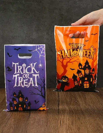 Set pungi Halloween, 50 bucati SHEIN, mix culori
