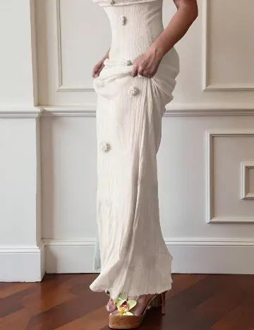 Rochie lunga SHEIN, ecru
