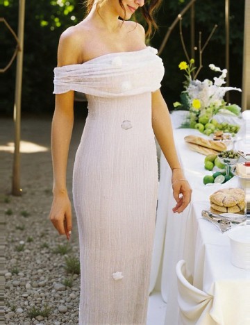 Rochie lunga SHEIN, ecru