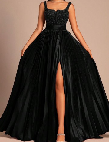 Rochie lunga Smilprince, negru