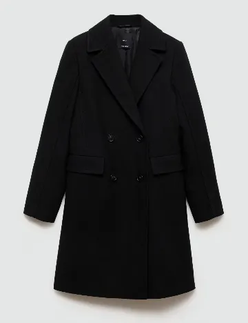 Palton Mango Violeta, negru