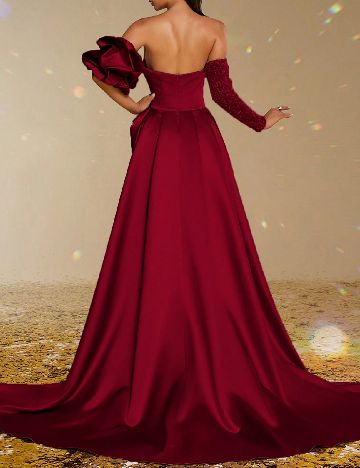 Rochie lunga Smilprince, rosu
