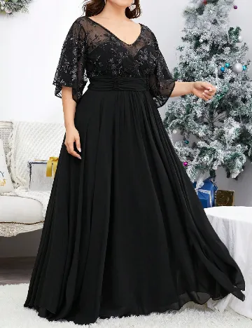 Rochie lunga SHEIN CURVE, negru