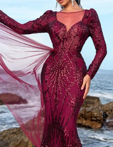 Rochie lunga Faeriesty, visiniu