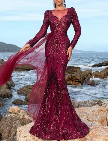 Rochie lunga Faeriesty, visiniu