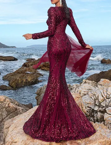 Rochie lunga Faeriesty, visiniu