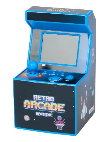 Aparat mini-arcade retro Dresz International, albastru