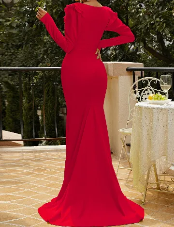 Rochie lunga Miss ord, rosu