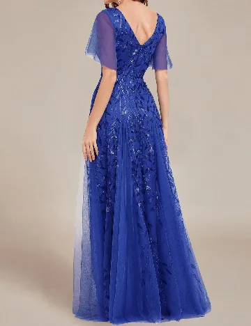 Rochie lunga Ever-Pretty, bleumarin