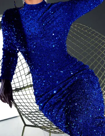 Rochie lunga Love&Lemonade, bleumarin