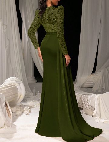 Rochie lunga Faeriesty, verde