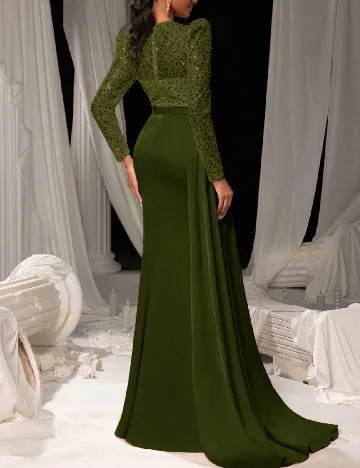 Rochie lunga Faeriesty, verde
