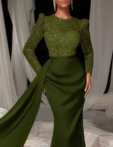 Rochie lunga Faeriesty, verde