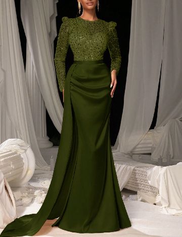 Rochie lunga Faeriesty, verde