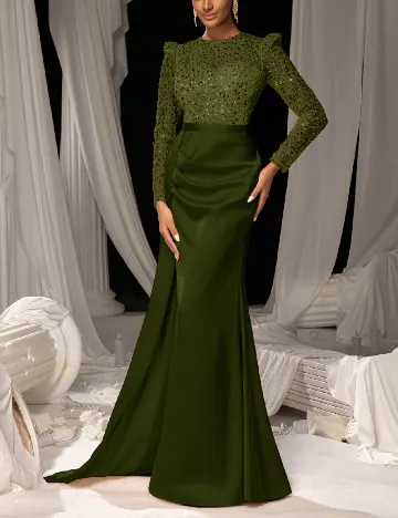 Rochie lunga Faeriesty, verde