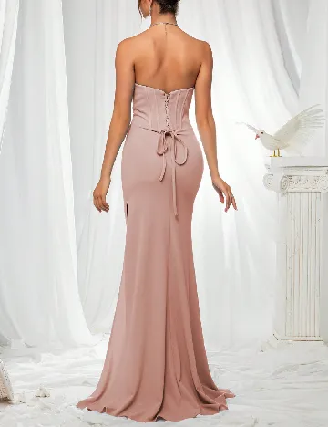 Rochie lunga VIPGIRL, roz