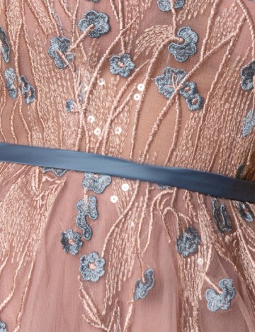 Rochie lunga SHEIN, roz pudra