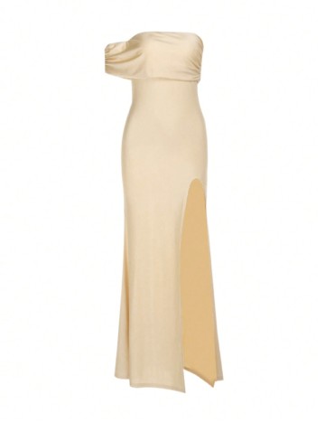 Rochie lunga SHEIN, crem