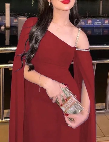 Rochie lunga EONGOA, rosu